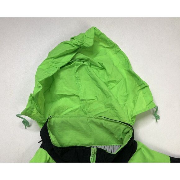 VINTAGE Prince CTS Team Pullover Jacket Men Adult XL Neon Green Blue Nylon 90s - Picture 5 of 8